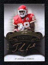 2008 Upper Deck Exquisite Collection 15/50 Jamaal Charles #EGS-JC Auto 14hk