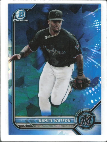 2022 Bowman Chrome Sapphire Kahlil Watson   #BCP-211 Marlins