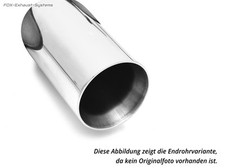  Edelstahl Sportauspuff Opel Astra F Caravan 1-Punkt-Aufhängung 1x80mm