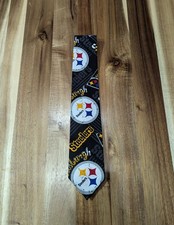 New Custom Pittsburgh Steelers Neck Tie. Rare And Unique. NFL Football