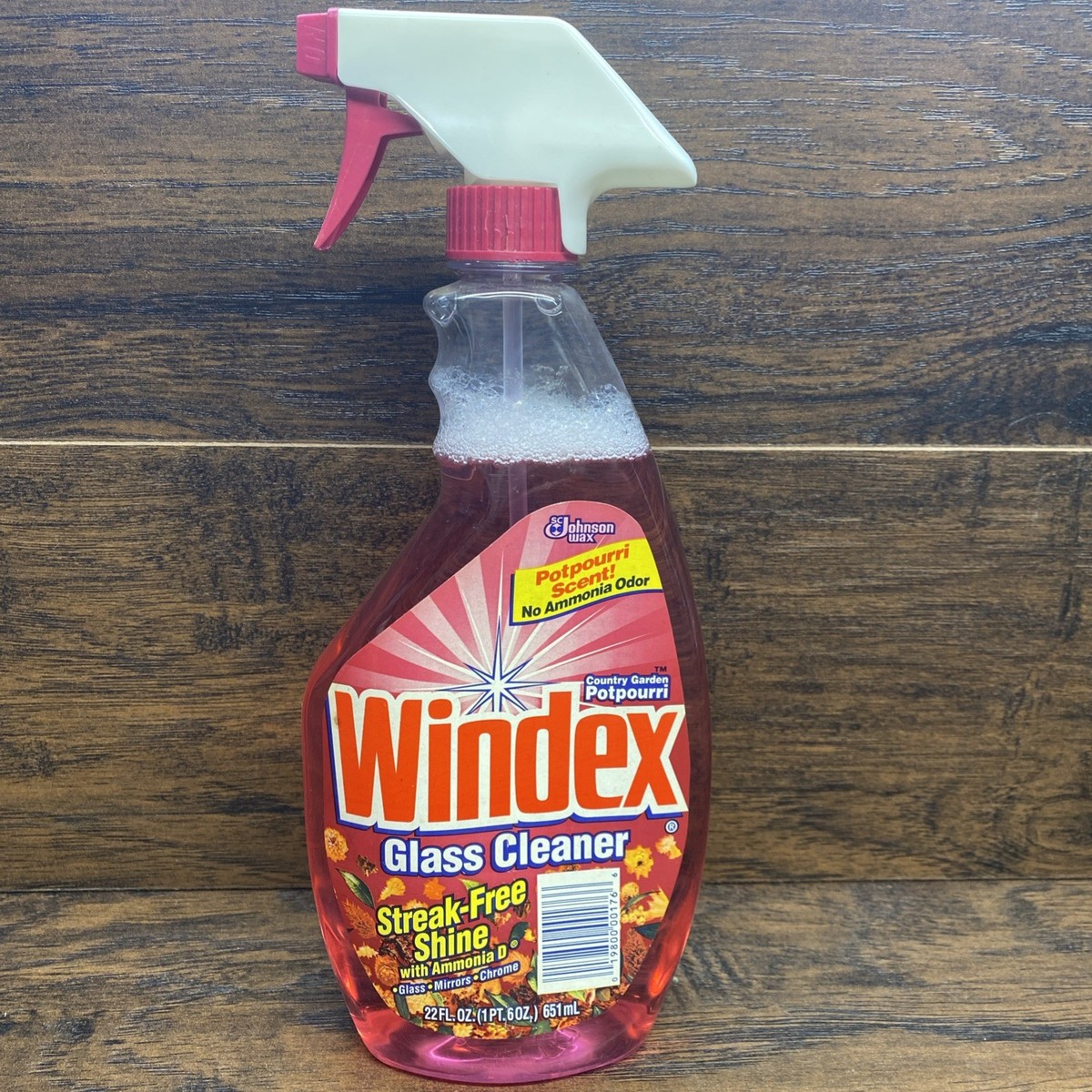 Vintage Windex Potpourri Glass Cleaner 22oz Country Garden