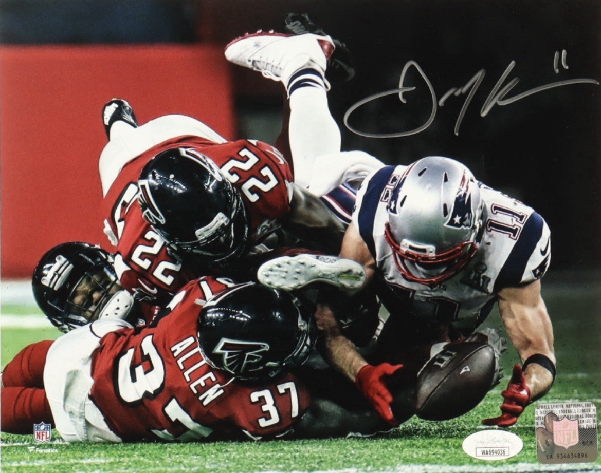 Julian Edelman Autographed Signed New England Patriots Patriots 8x10 Photo (JSA) 