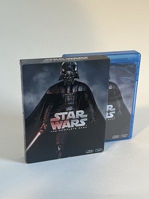 Star Wars Blu ray Collection Episode 1-6 Complete Saga Darth Vader Cover Filme