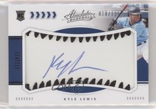 2020 Absolute Rookie Baseball Material Signatures Black Kyle Lewis Auto 0rm6