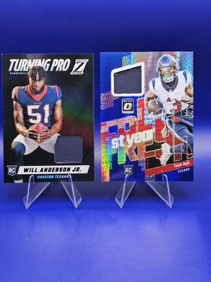 23' Zenith Will Anderson Jr. & 23' Prizm Tank Dell Memorabilia (RC) Texans