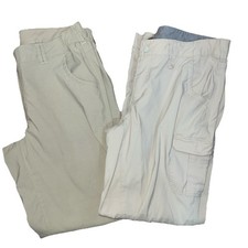 Lot Of 2 Women s Duluth Trading Dry On The Fly Hiking Pants Khaki Size 12 X 31
