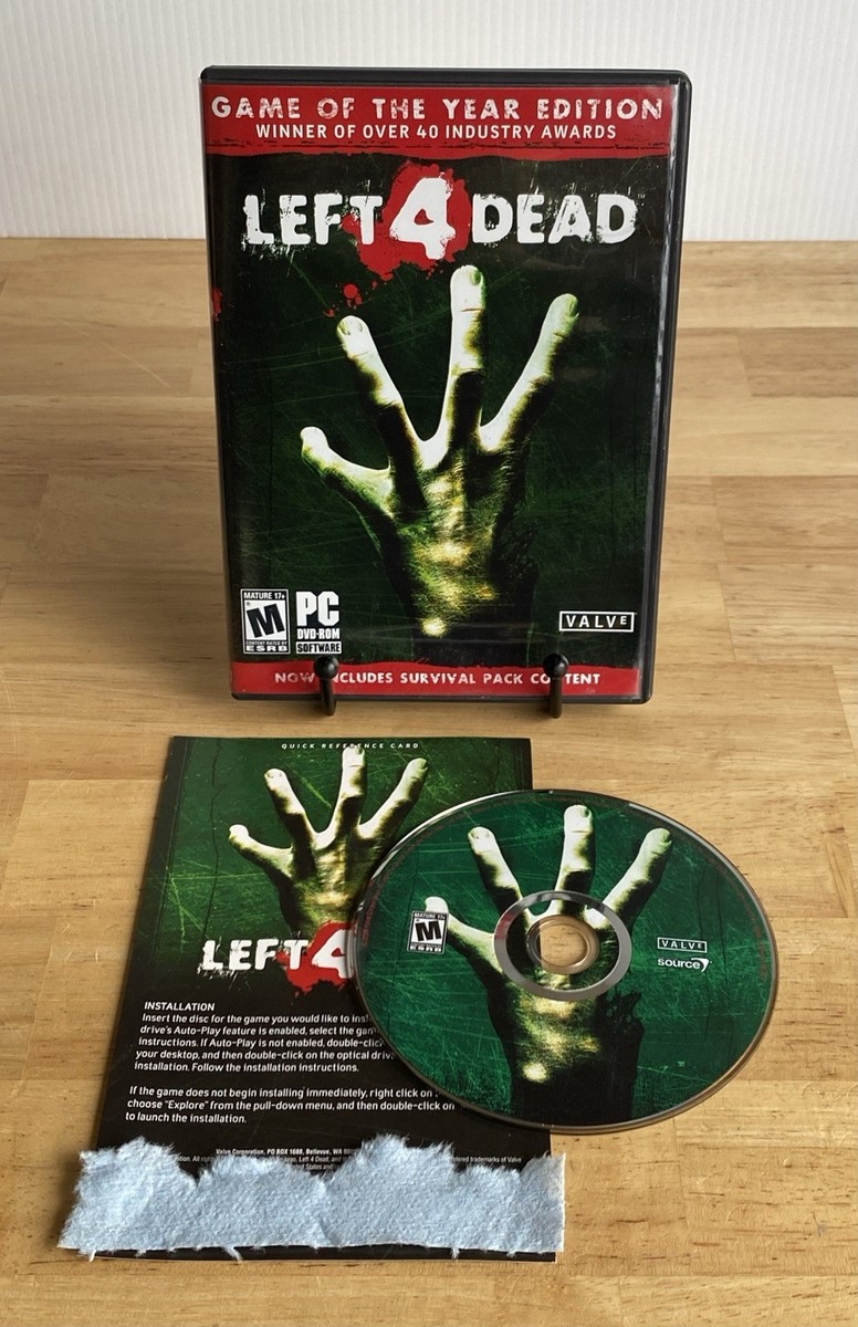 Left 4 Dead Game of the Year Edition Complete CIB CD DVD W/ Key