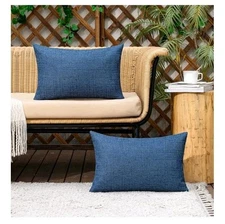 12x20 MIULEE 2 Outdoor Waterproof Throw Pillow Covers Decorative Farmhouse Water
