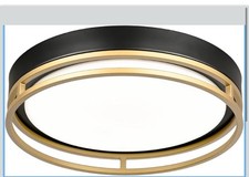 LED Ceiling Light 3000K-5000K Flush Mount Fixture Dimmable Double Ring 12.5  
