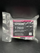 Epson T7603 Ink Cartridge Vivid Magenta Genuine New Sealed SureColor P600 No Box