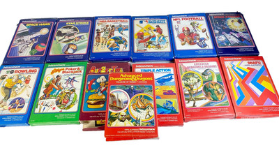Mattel Intellivision Games sports AD D Star Triple Snafu Space Hawk Lot of 13