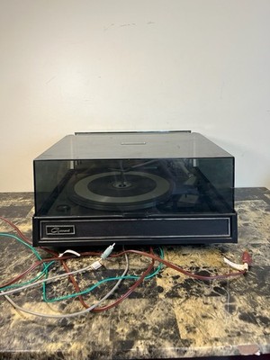 Vintage Garrard Synchro Lab 65  Turntable, Tested, Video,  W/ Dust Cover/lid
