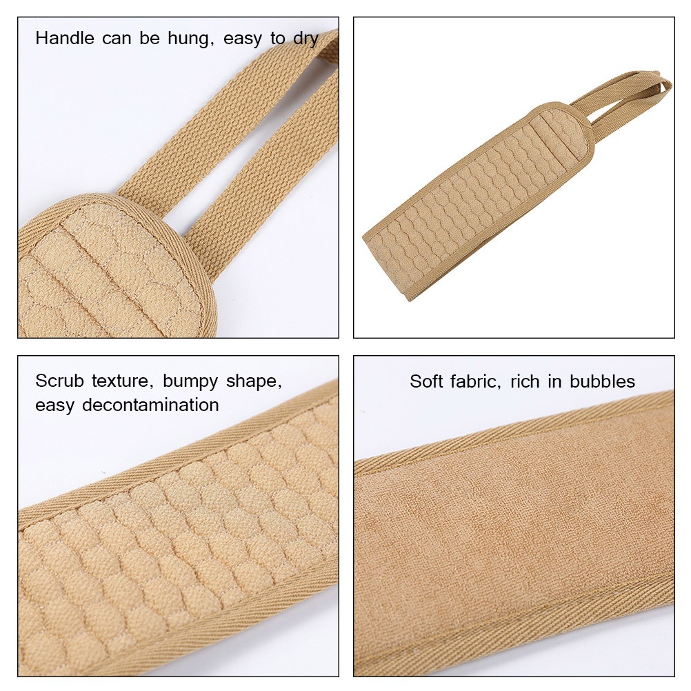New Men Women Soft Loofah Back Scrubber Bath Towel Exfoliating Loofah Massage