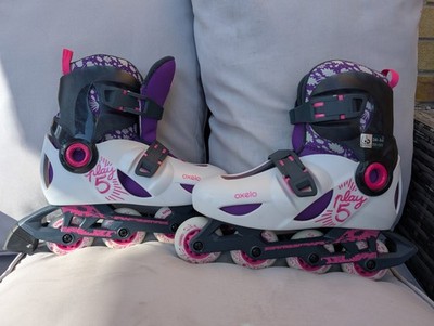 Decathlon Oxelo Play 5 Kinder Rollschuhe UK Größe 1,5-3 Länge 21,5-22,5