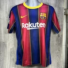 FC Barcelona 2020-21 Home Football Shirt Jersey Nike Dri-fit Soccer Small Men's
