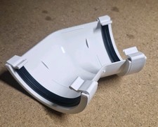 Kayflow Half Round 135 Degree White Gutter Corner