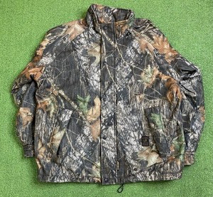 Browning Hydro Fleece Camo Jacket Mens Large Gore Tex Hunting Full Zip Hunter