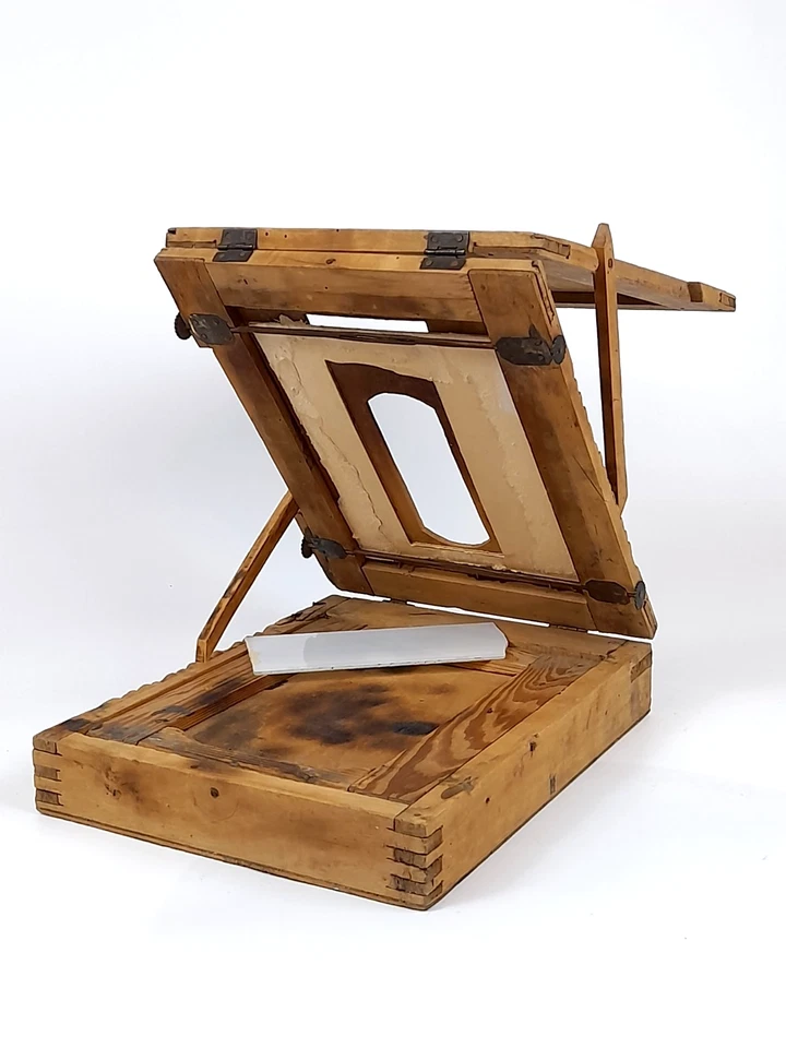 RARO Escritorio de Edición de Retoque Negativos de Cámara Soviética Años 20 Hecho a Mano 1 Copia Foto 2 de 4