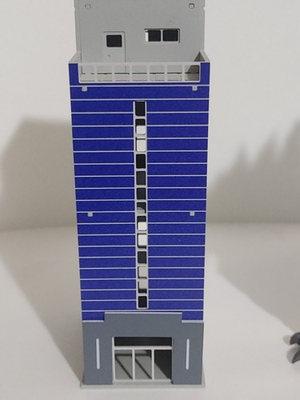 #ad #ad Model Kit Pre Built Blue Building for City Displays Scaled By SH Mons. Godzilla $15.99