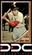 1962 Topps #118a Julian Javier St. Louis Cardinals Excellent