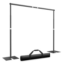 Pipe and Drape Backdrop Stand Kit 10x10ft, Heavy Duty Back Drop Adjustable St...