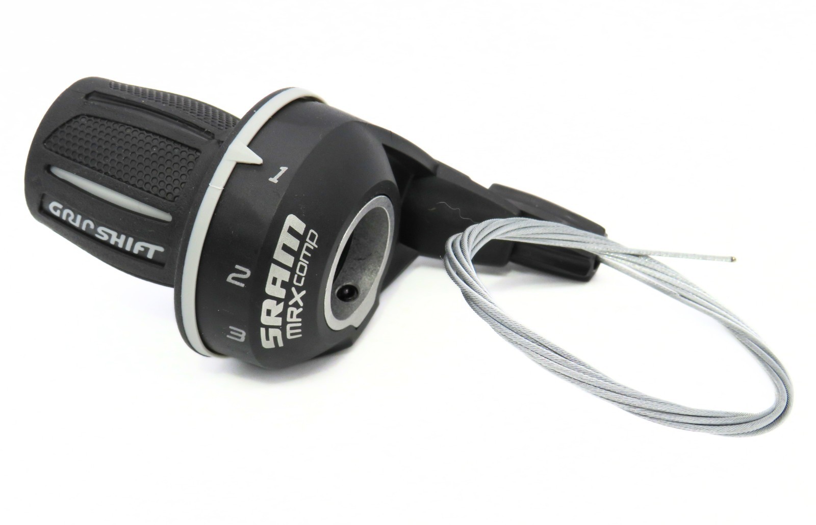 SRAM MRX Twist Shifter 3 Speed Front Fits Shimano 3 Speed Black 22.2mm -H