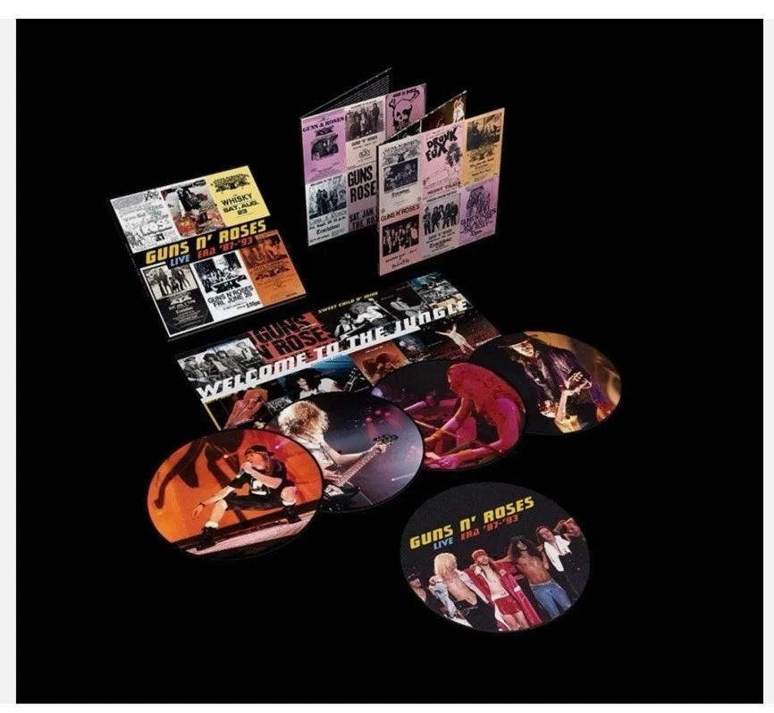 GUNS N ROSES Live Era 87-93 NEW 4LP PICTURE DISC VINYL/500 W/HYPE STICKER - Image 3 of 3