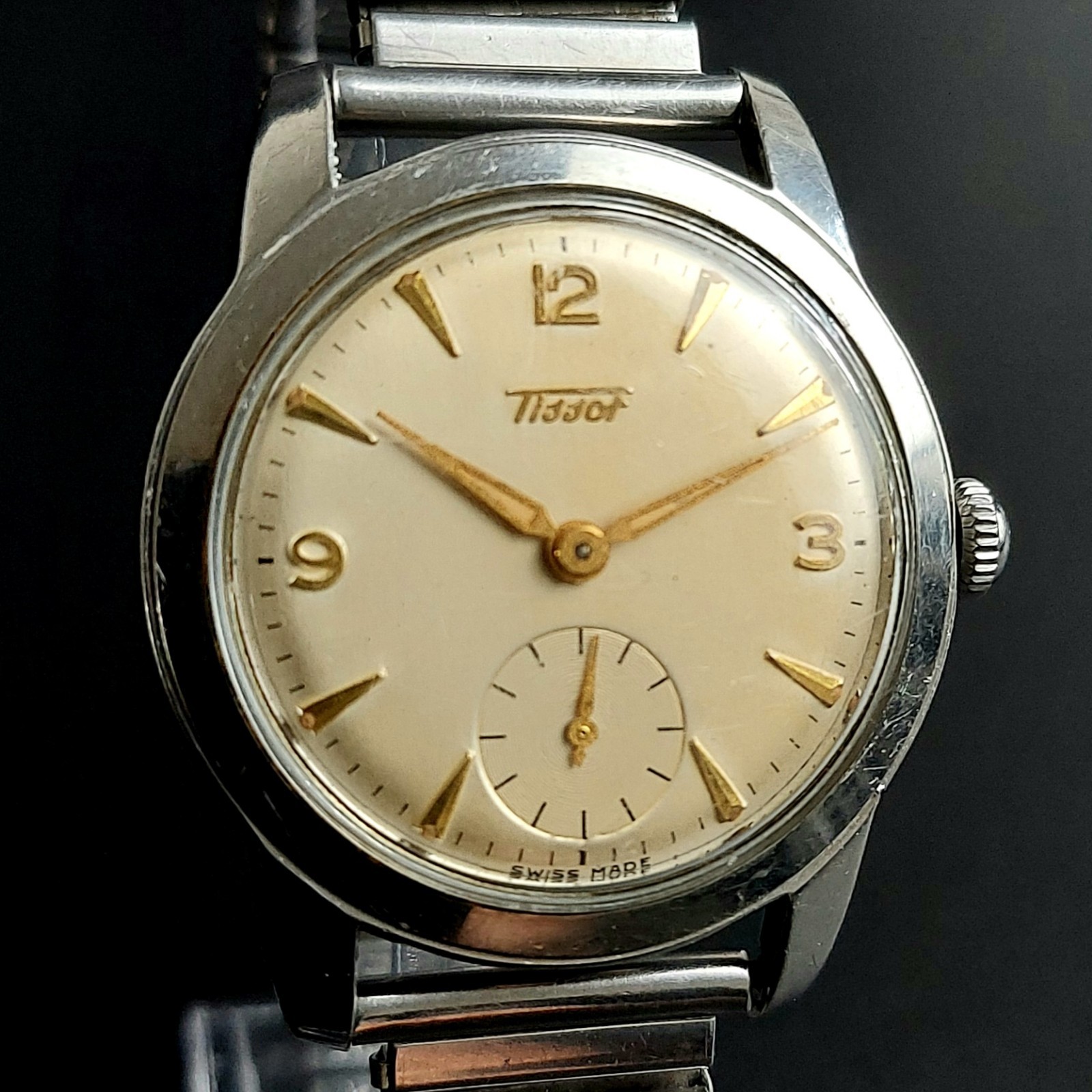 Vintage Watch TISSOT Swiss Men's Wristwatch 15 Jewels Swiss Made Serviced