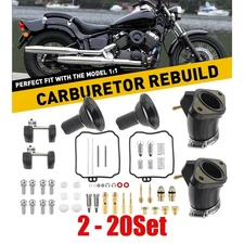 Carburetor Rebuild Renew Kit 2-20Set Assy For Yamaha V Star 650 XVS650 1998-2016