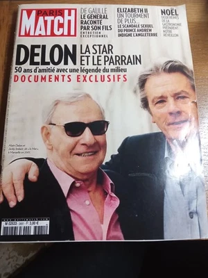 Magazine PARIS MATCH - DELON la star et le PARRAIN Jacky Imbert - N° 3681 - 2019 - Photo 1/4