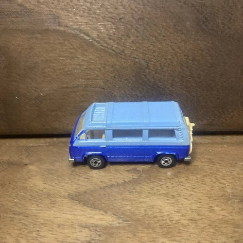 Vintage Hot Wheels Blackwall 1981 Two-Tone Blue Sunagon VW Van Popup
