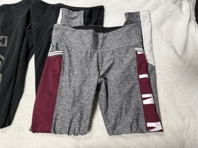 VICTORIA'S SECRET LOT OF 3 PAIR PINK / LOVE PINK LEGGING SZ MEDIUM M