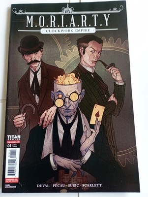 Titan Comics Sherlock Moriarty Clockwork Empire 1 2023 Cover A Simeckova