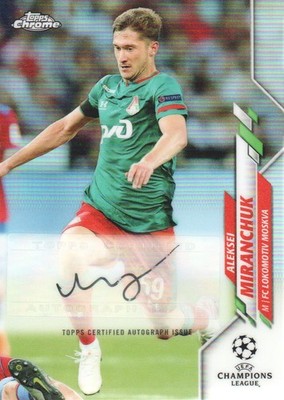 2019-20 Topps Chrome UEFA CL Soccer AUTO Refractor #CA-ALM Aleksei Miranchuk