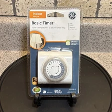 New GE Indoor Plug-In 24 Hour Programmable Basic Timer 15119