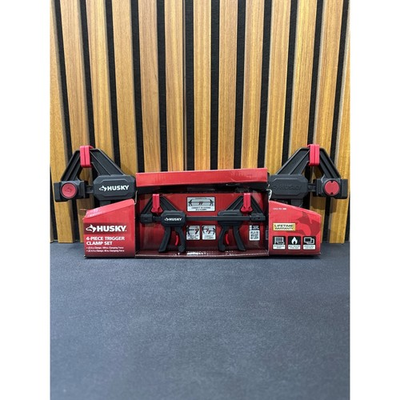 #ad Husky Trigger Clamp Set 4 Piece Durable Adjustable Gripping Power $15.00