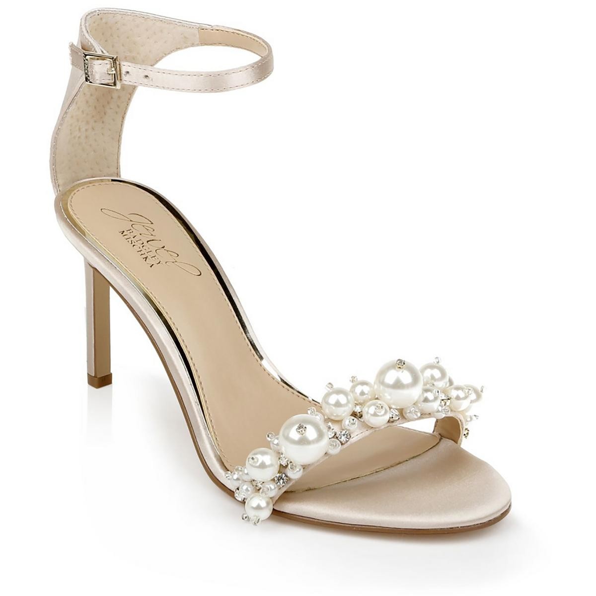 Женские босоножки на каблуке Lassie с драгоценными камнями Jewel Badgley Mischka BHFO 6599