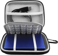 Water-Resistant Shockproof Hard Drive Case - Perfect for Travel Organization