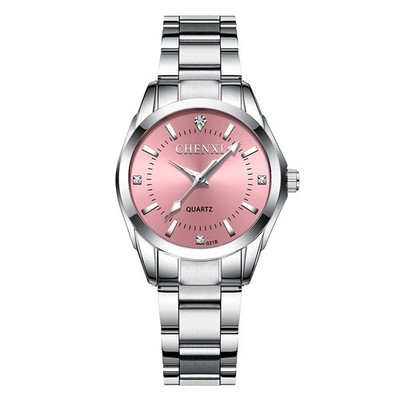 YUEYUEKE Damenuhr Damenuhren Quarz Armbanduhr Elegant Stahl