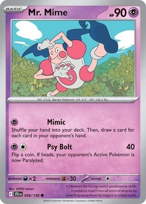 Mr. Mime - SV09: Journey Together (JTG) 058/159