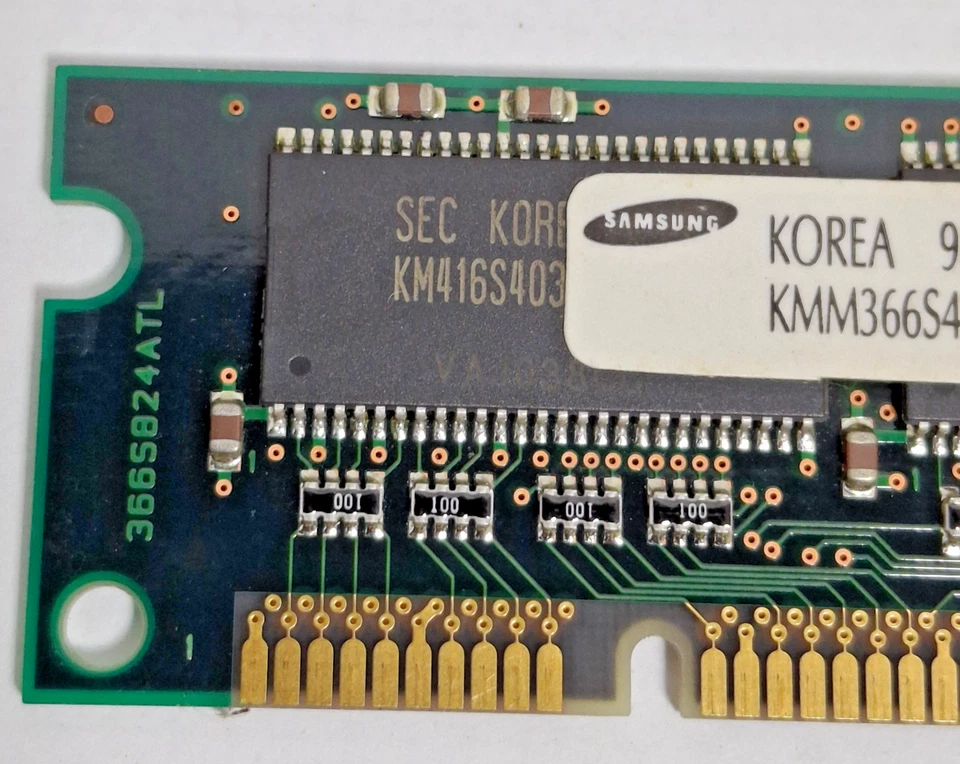Samsung KMM366S424CTL-G0 32MB Desktop RAM Memory 100MHz PC100 non-ECC CL2 3.3V - Image 4 of 4