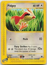 Pidgey 123/165 Pokemon Expedition Base Set - MP - Tomokazu Komiya on eBay