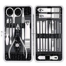 Nail Clippers Set - 18 Pcs Professional Manicure Pedicure Kit for Men Women, Sta