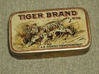 Tiger Brand No. 512 Vintage Metal Tin Svenska Tobaksmonopolet