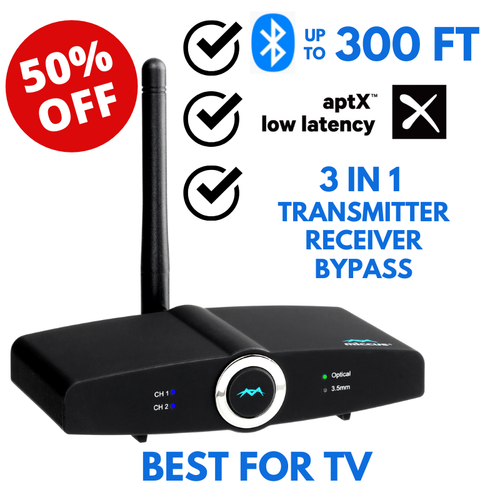 Trasmettitore Bluetooth con AUX per TV PC 2 in 1 Audio | Geendank.com