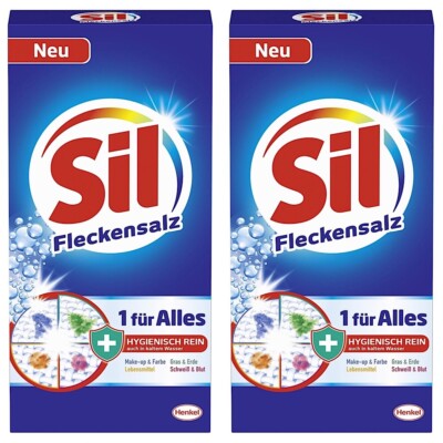   Sil 1 für Alles Hygienisch Rein Fleckensalz Fleckenentferner 2x 500g  