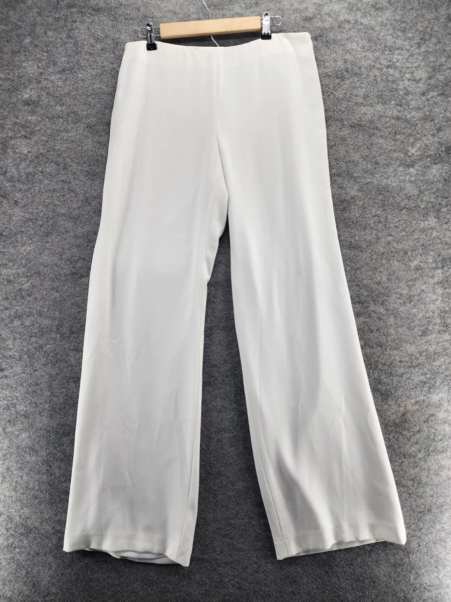 Dana Buchman Pants Womens 12 Marlene Modern Fit White Pull On eBay