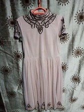Nude net sequin dress. Size 12