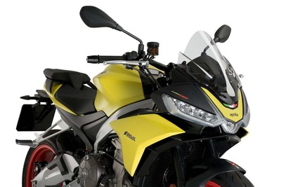 Puig 7615 F Racing Screen for Aprilia Tuono V4 RR/Factory 15 17-, Dark Smoke
