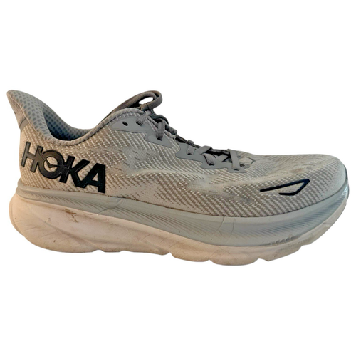 HOKA One One Sneakers Men's 9.5 CLIFTON 9 Gray Running Walking Width D - Picture 4 of 13